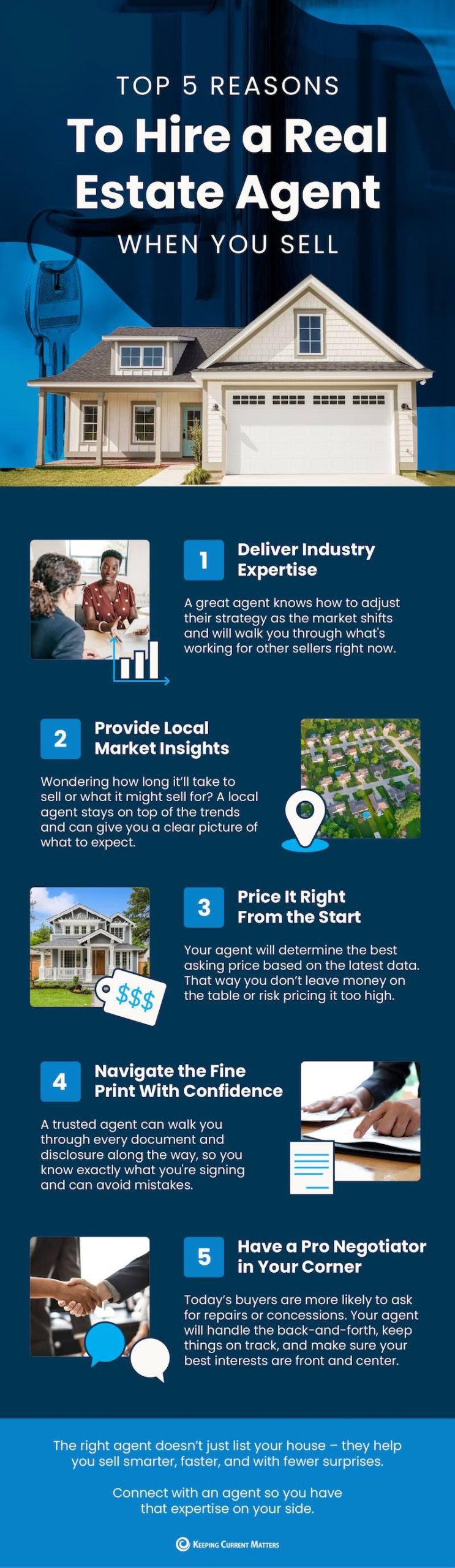 Top 5 Reasons To Hire a Real Estate Agent When You Sell